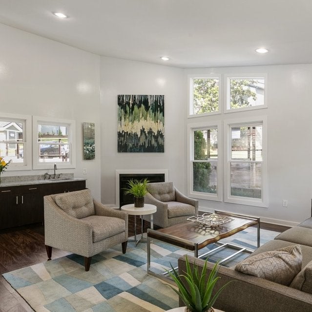 Andover at Crabtree Apartments - resident lounge with comfortable seating