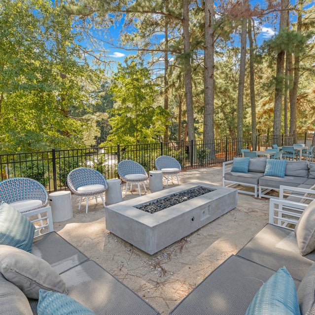 Andover at Crabtree - Outdoor seating area with fire pit